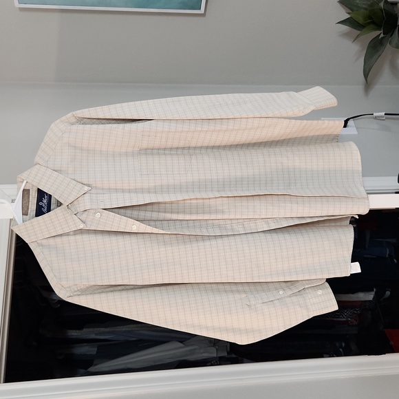 Bill Blass Signature dress shirt size 15.5 34/35 cream color - Picture 2 of 3